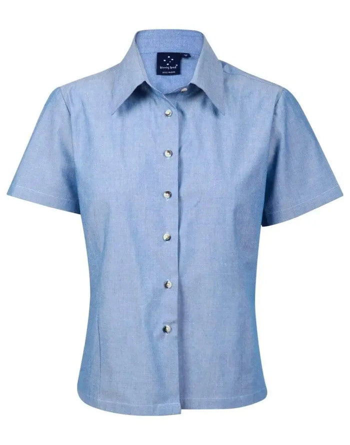 BENCHMARK Ladies Chambray Short Sleeve BS05 Metro Workwear.