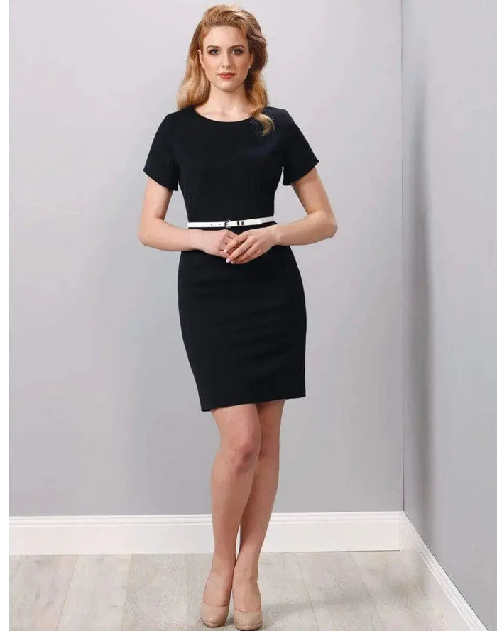 BENCHMARK Ladies’ Poly/Viscose Stretch, Short Sleeve Dress M9282 Metro Workwear.