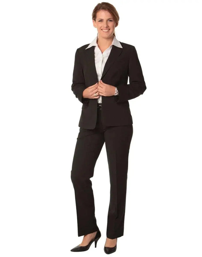 BENCHMARK Women's Poly/Viscose Stretch Stripe Low Rise Pants M9430 Metro Workwear.