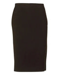 BENCHMARK Women's Poly/Viscose Stretch Stripe Mid Length Lined Pencil Skirt M9472 Metro Workwear.