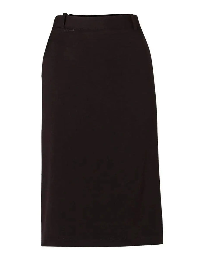 BENCHMARK Women's Poly/Viscose Stretch Twill Flexi Waist A-line Utility Lined Skirt M9478 Metro Workwear.