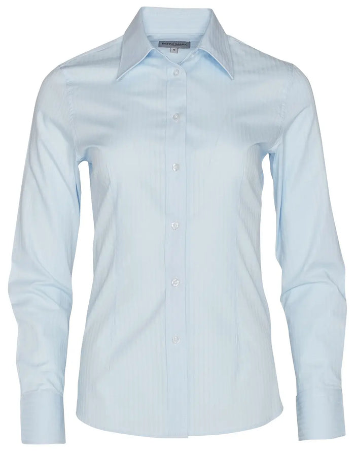 BENCHMARK Women's Self Stripe Long Sleeve Shirt M8100L Benchmark