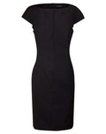 BENCHMARK Ladies’ Wool Blend Stretch Cap Sleeve Dress M9281 Metro Workwear.
