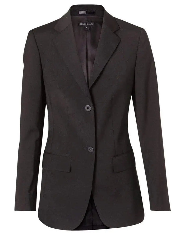 BENCHMARK Women's Wool Blend Stretch Mid Length Jacket M9200 Metro Workwear.