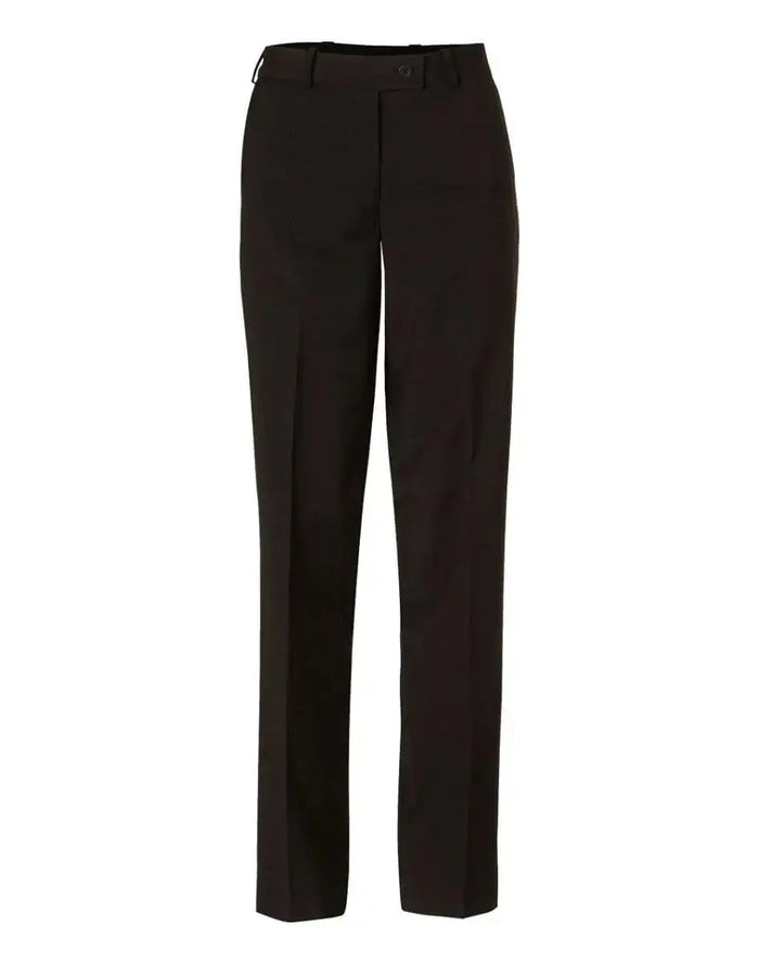 BENCHMARK Women's Wool Blend Stretch Slim Leg Flexi Waist Pants M9400 Metro Workwear.