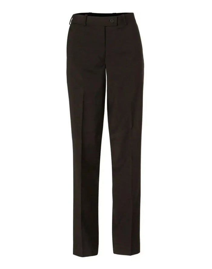 BENCHMARK Women's Wool Blend Stretch Slim Leg Flexi Waist Pants M9400 Metro Workwear.