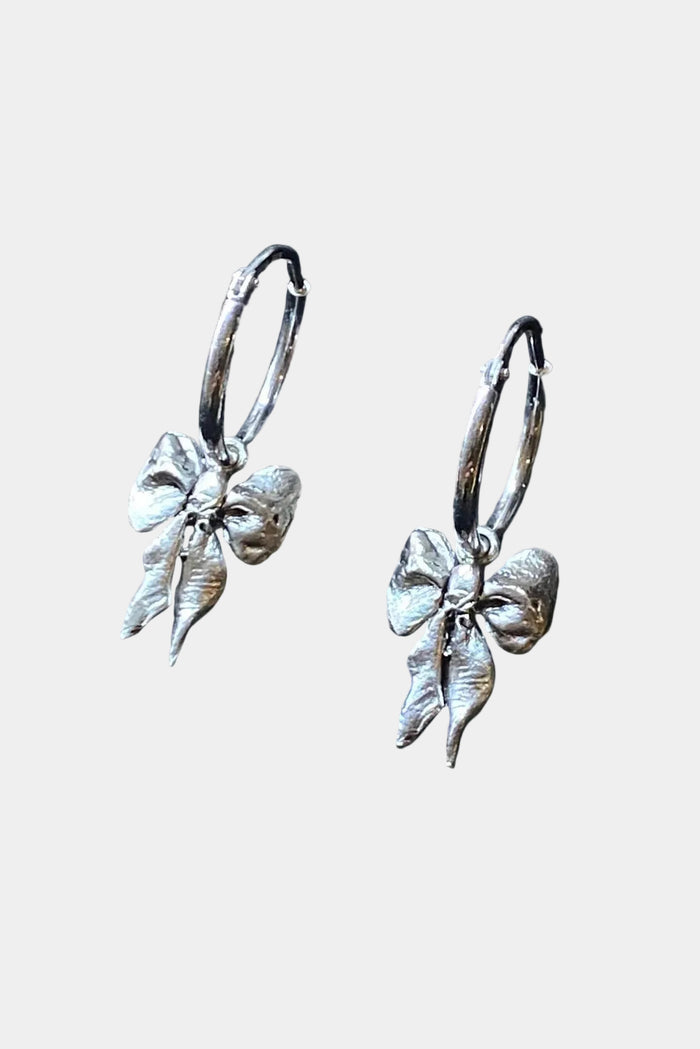 BILAK JEWELRY Boucles d'Oreilles Bow  - Argent Sterling