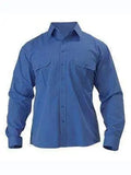 Bisley Workwear Work Wear BLUE (BBYD) / S BISLEY WORKWEAR METRO SHIRT - LONG SLEEVE  BS6031
