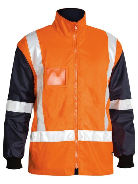 Bisley Workwear Taped Hi Vis 5 In 1 Rain Jacket BK6975