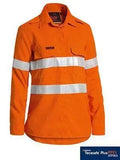 Bisley Workwear Women's Tencate Tecasafe® Plus 580 Taped Hi Vis Lightweight Fr Vented Shirt BL8097T