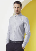 Biz Collection Corporate Wear French Blue / XS Biz Collection Jagger Mens L/S Shirt S910ML