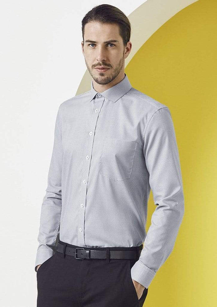 Biz Collection Corporate Wear French Blue / XS Biz Collection Jagger Mens L/S Shirt S910ML