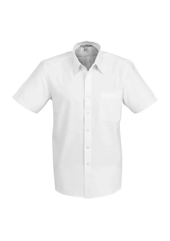 Biz Collection Corporate Wear White / S Biz Collection Men’s Ambassador Short Sleeve Shirt S251ms