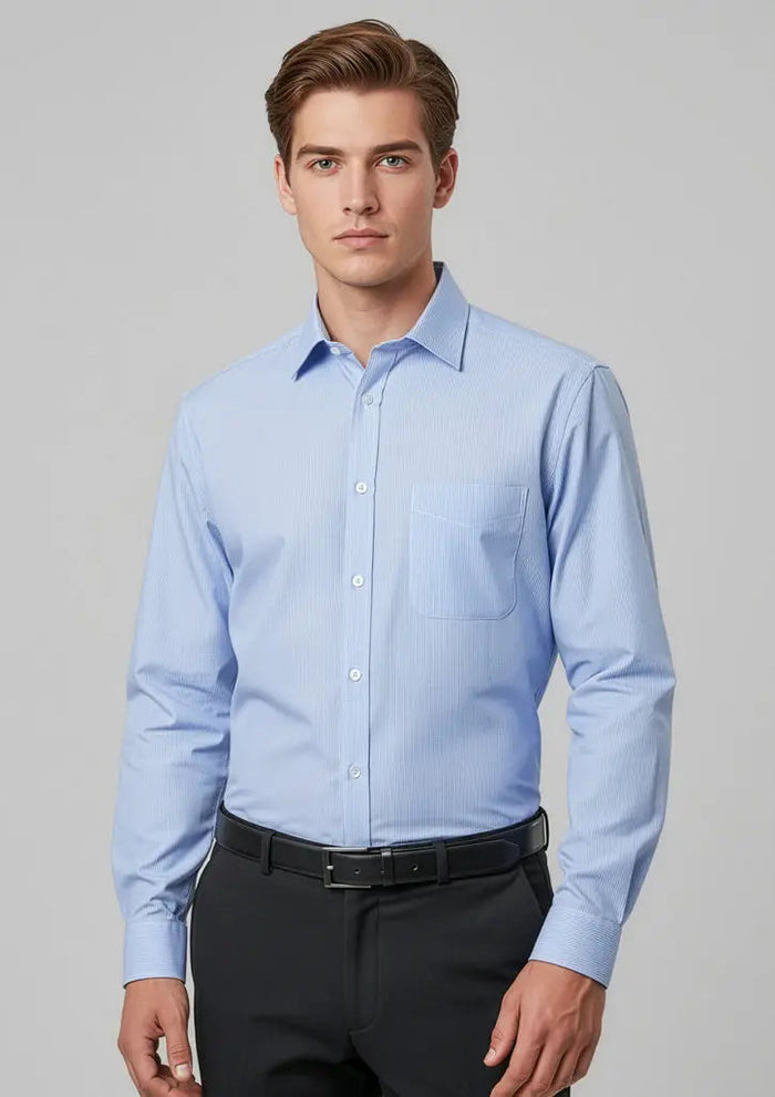 Biz Collection Men’s Euro Long Sleeve Shirt S812ML