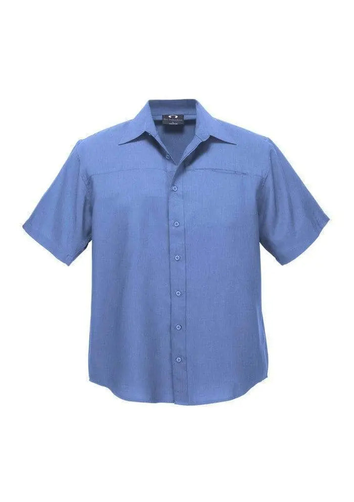 Biz Collection Corporate Wear Midnight Blue / S Biz Collection Men’s Plain Oasis Short Sleeve Shirt Sh3603