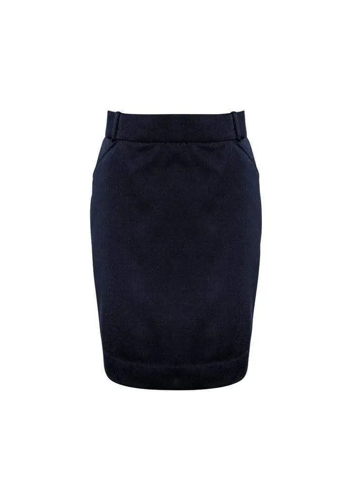 Biz Collection Corporate Wear Navy / 4 Biz Collection Women’s Detroit Flexi-band Skirt Bs612s