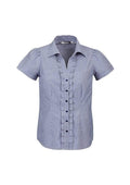 Biz Collection Corporate Wear Blue / 6 Biz Collection Women’s Edge Short Sleeve Shirt S267ls
