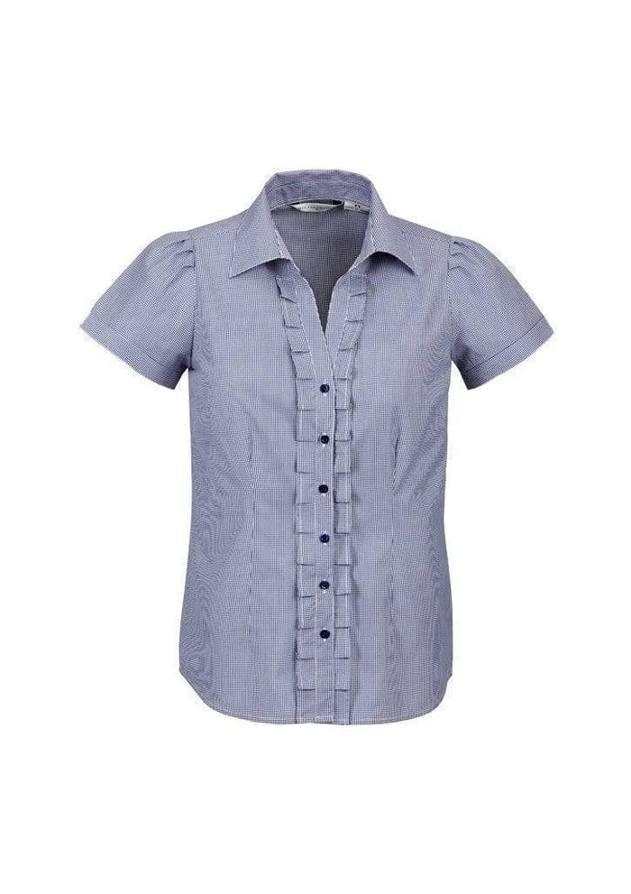 Biz Collection Corporate Wear Blue / 6 Biz Collection Women’s Edge Short Sleeve Shirt S267ls