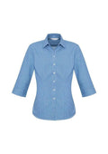 Biz Collection Corporate Wear French Blue / 6 Biz Collection Women’s Ellison 3/4 Sleeve Shirt S716lt