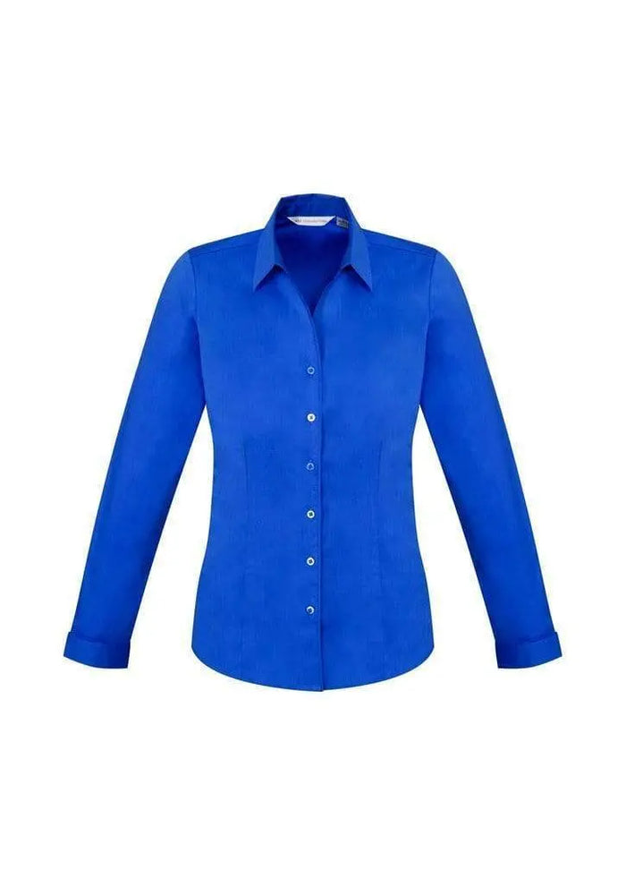 Biz Collection Corporate Wear Electric Blue / 6 Biz Collection Women’s Monaco Long Sleeve Shirt S770ll