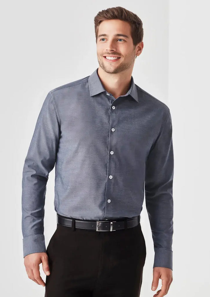 Biz Corporates Charlie Men's Slim Fit Long Sleeve Shirt RS969ML Biz Corporates