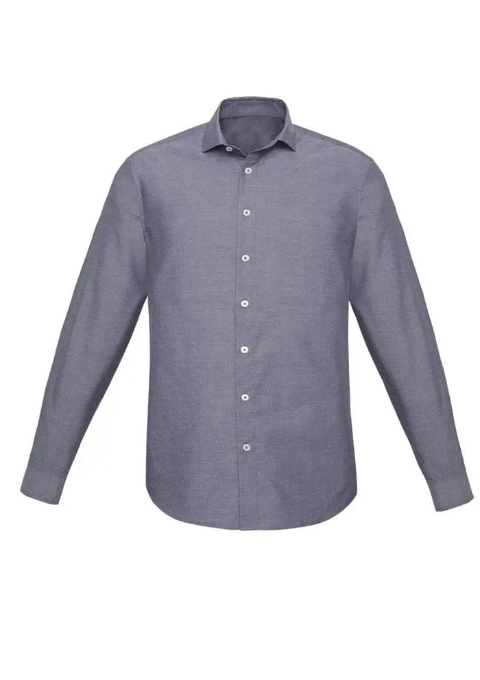 Biz Corporates Charlie Mens Slim Fit L/S Shirt RS969ML - Flash Uniforms