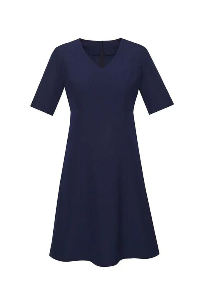 Biz Corporates Womens Extended Short Sleeve Dress RD974L - Flash Uniforms