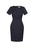 Biz Corporates Women's Short Sleeve Shift Dress 30112 - Flash Uniforms