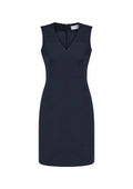 Biz Corporates Womens Sleeveless V Neck Dress 34021 - Flash Uniforms