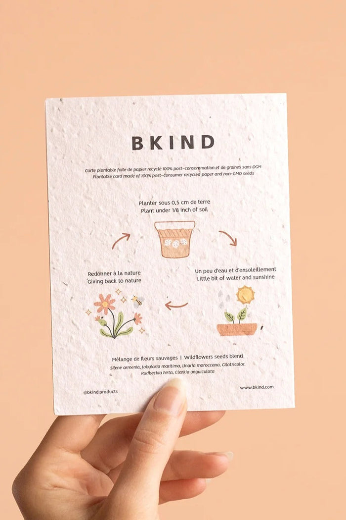 BKIND Carte Plantable - Seaside Siesta