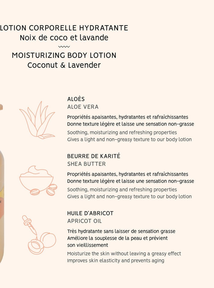 BKIND Lotion pour le Corps - Noix de Coco et Lavande