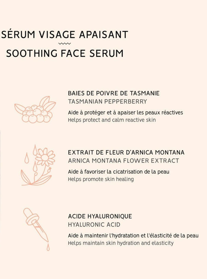 BKIND Sérum Visage - Apaisant à l'Arnica et à l'Acide Hyaluronique