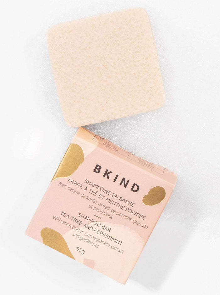 BKIND Shampoing en Barre - Cheveux colorés ou blancs, fait localement à Montréal, Québec.