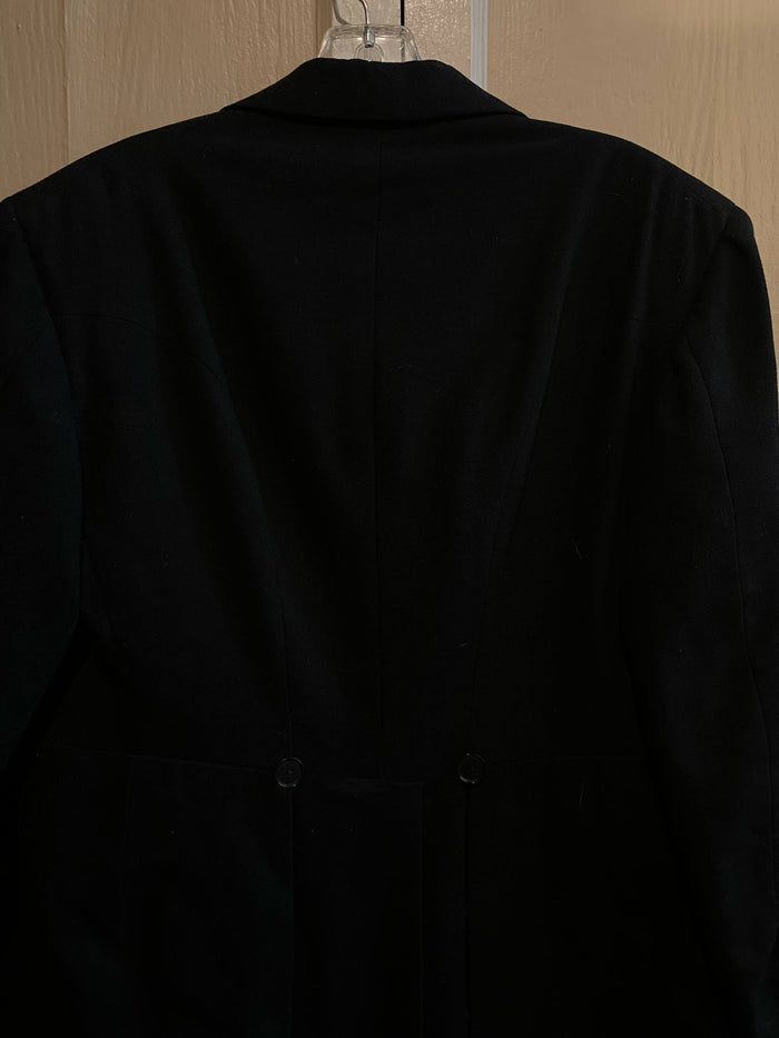 Black Tuxedo Jacket with Pinstriped Pants Morning Suit circa 1930s
