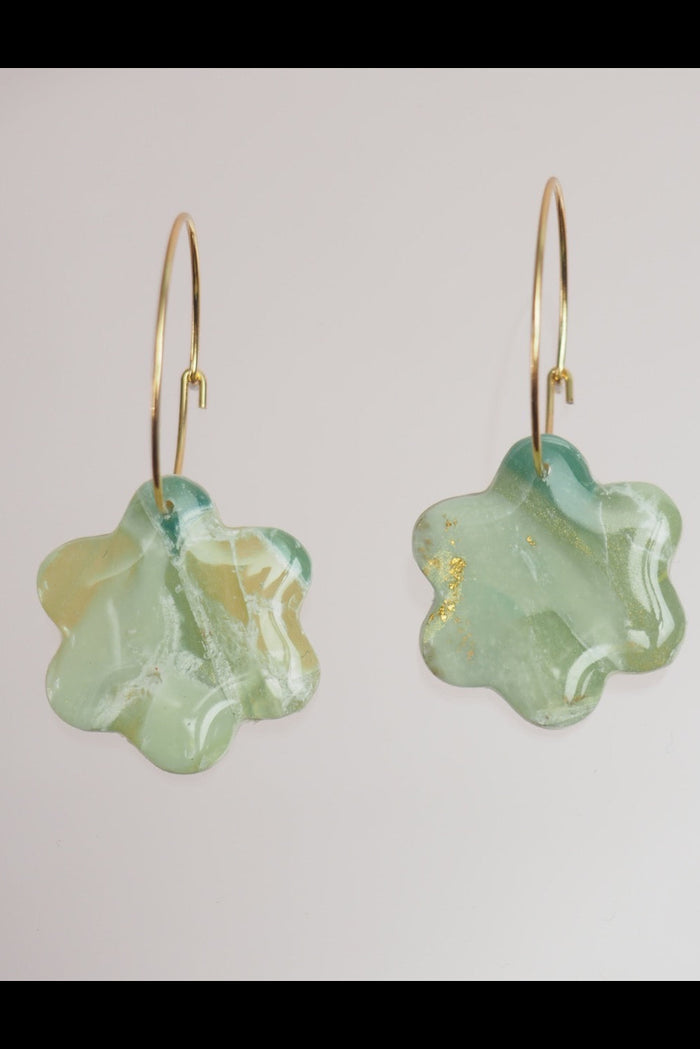 BON MATIN Boucles d'Oreilles Lily - Jade