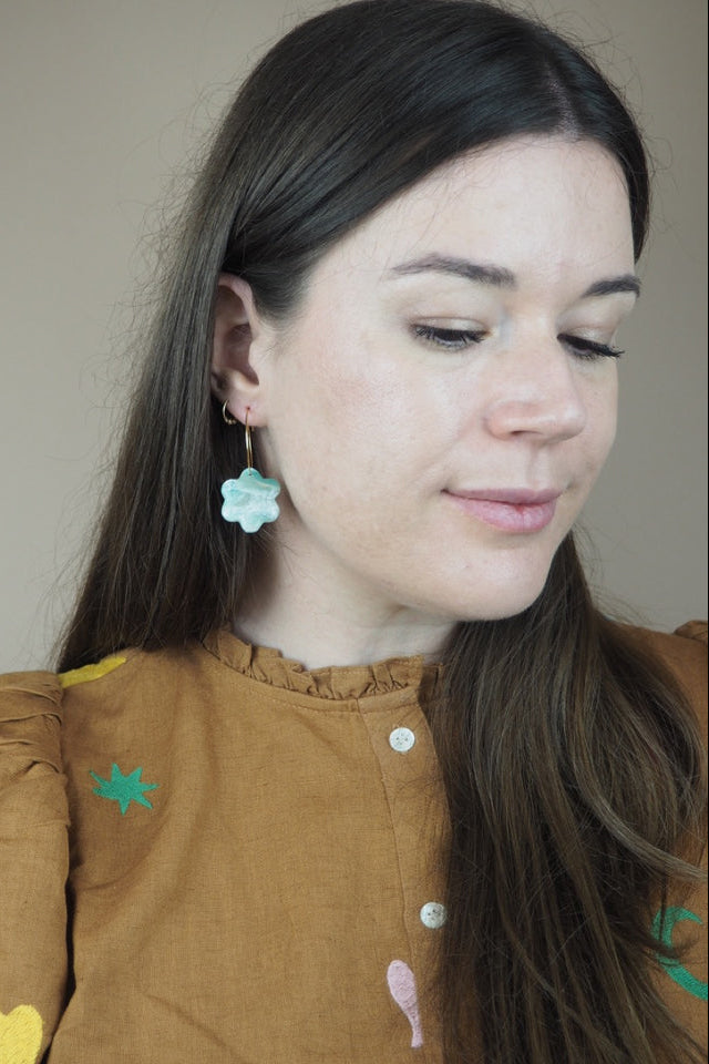 BON MATIN Boucles d'Oreilles Lily - Jade