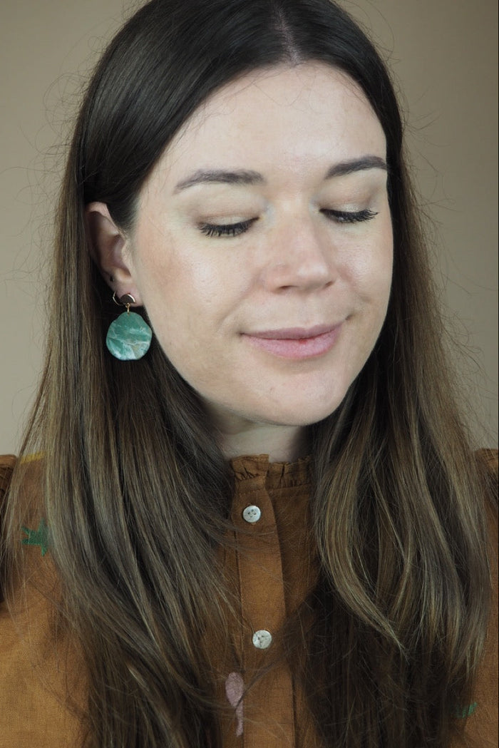 BON MATIN Boucles d'Oreilles Stone - Jade