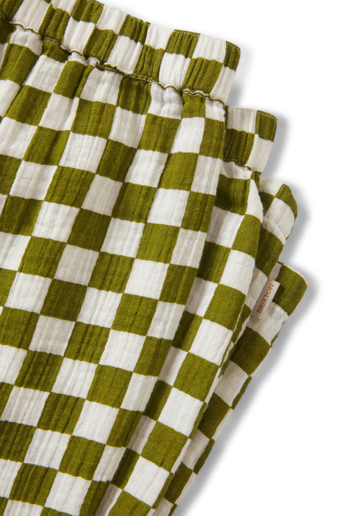 BRIXTON Pantalon Lola - Damier Vert