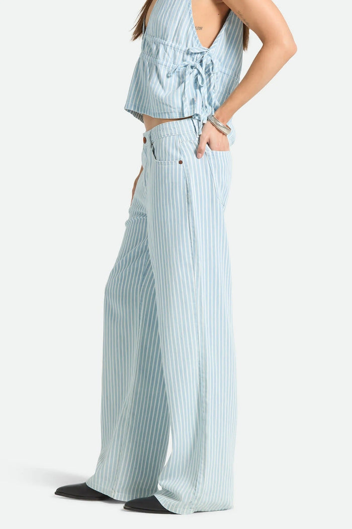 BRIXTON Pantalons Chloé - Two Boot Stripe