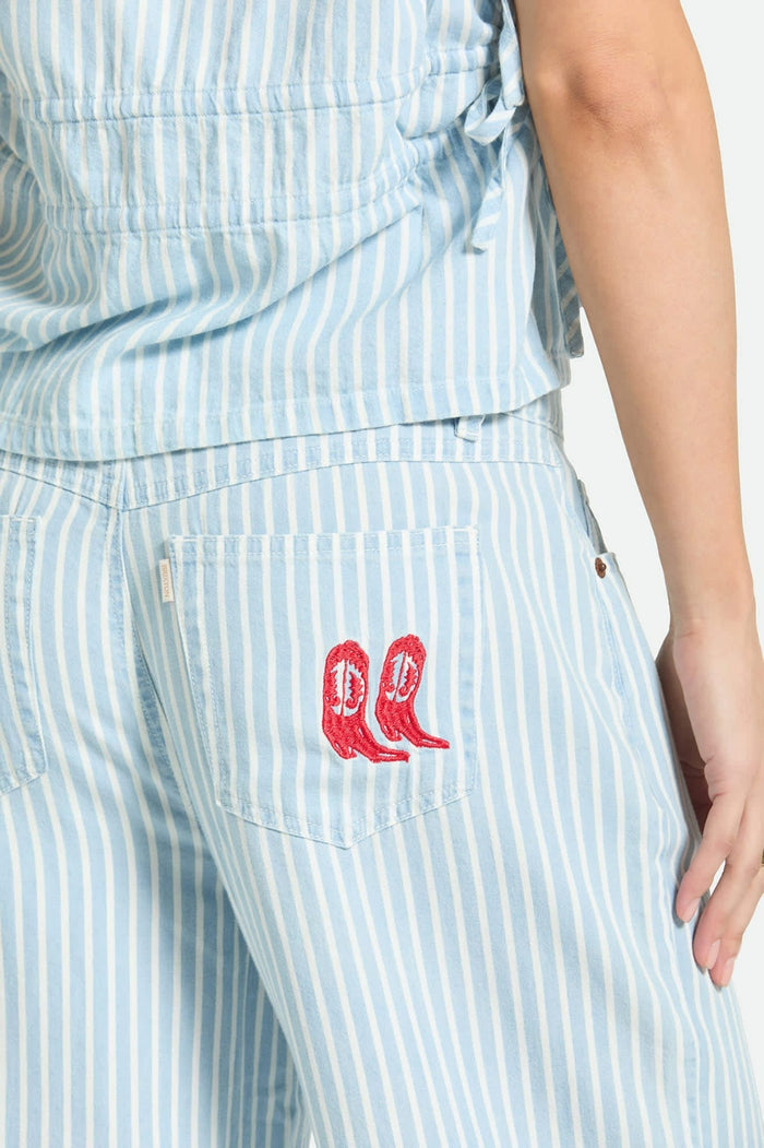 BRIXTON Pantalons Chloé - Two Boot Stripe