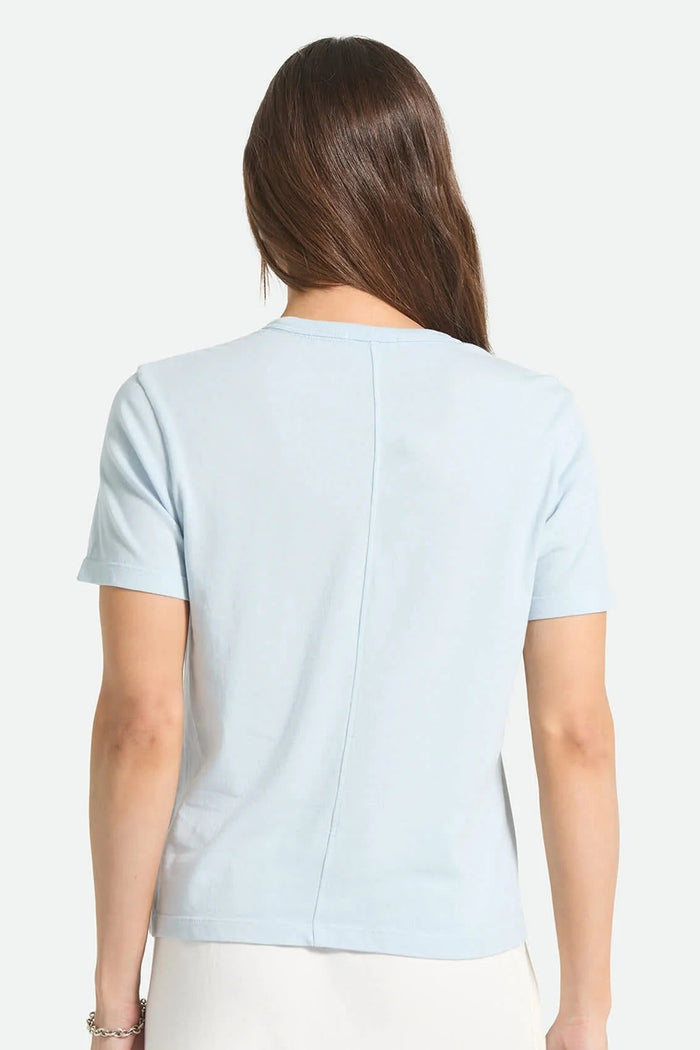 BRIXTON T-Shirt Carefree - Blue Aura