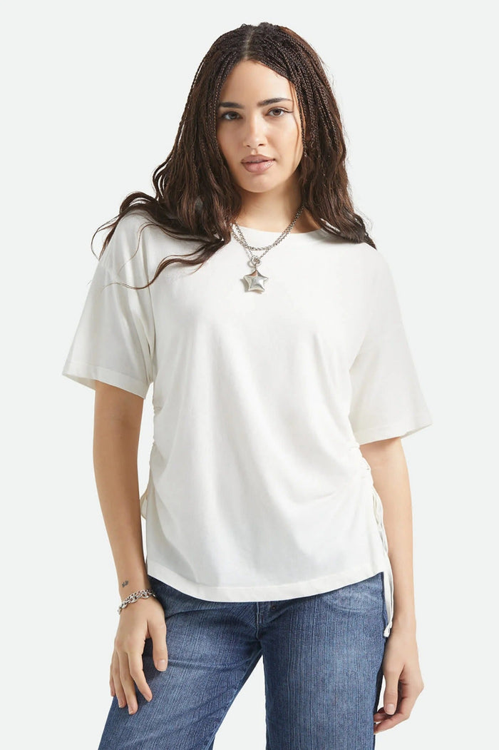 BRIXTON T-Shirt Carefree Cinch - Blanc Cassé