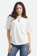 BRIXTON T-Shirt Carefree Cinch - Blanc Cassé