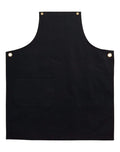 Australian Industrial Wear Hospitality & Chefwear Black BRUNSWICK bib apron m3200