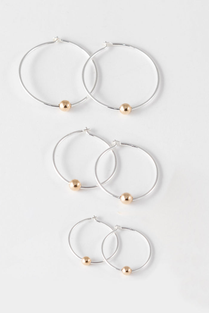 CAMILLETTE Boucles d'Oreilles Dormeuses Moyen - Argent