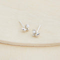 CAMILLETTE Boucles d'Oreilles Paisley Perle - Argent