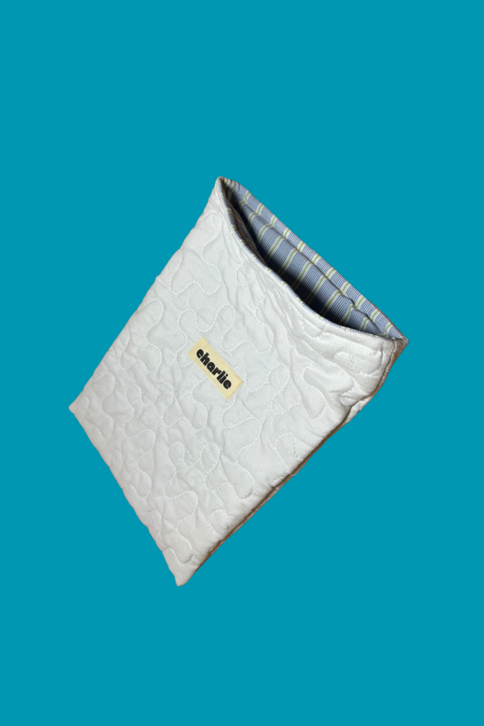 CHARLIE Pochette à Livre Grand Format - Blanc