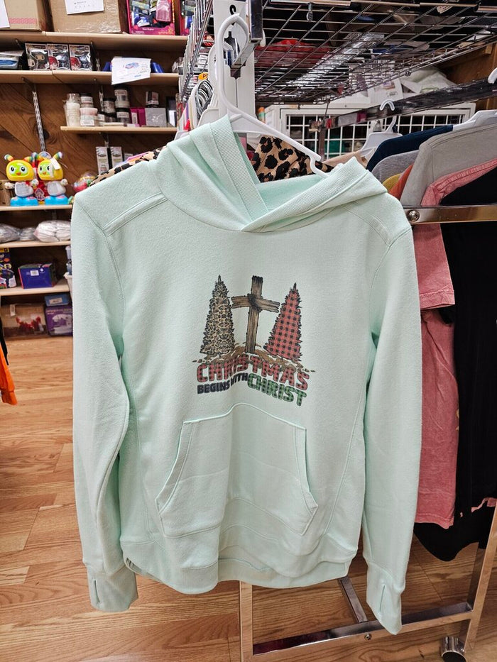 CHRISTMAS BEGINS WITH CHRIST shirt
