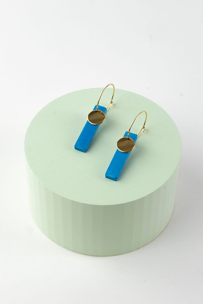 COLLAGE STUDIO Boucles d'Oreilles Rectangle