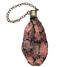 Colorful Pastel and Blue Abstract Print Silk Miser's Bag Handbag circa 1910s